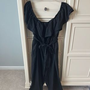 Ava & Viv black straight leg jumpsuit, size 2X